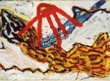 90 Wüstensonne | Djenne | 150x110 | Acryl, Collage, Stoff auf Nessel